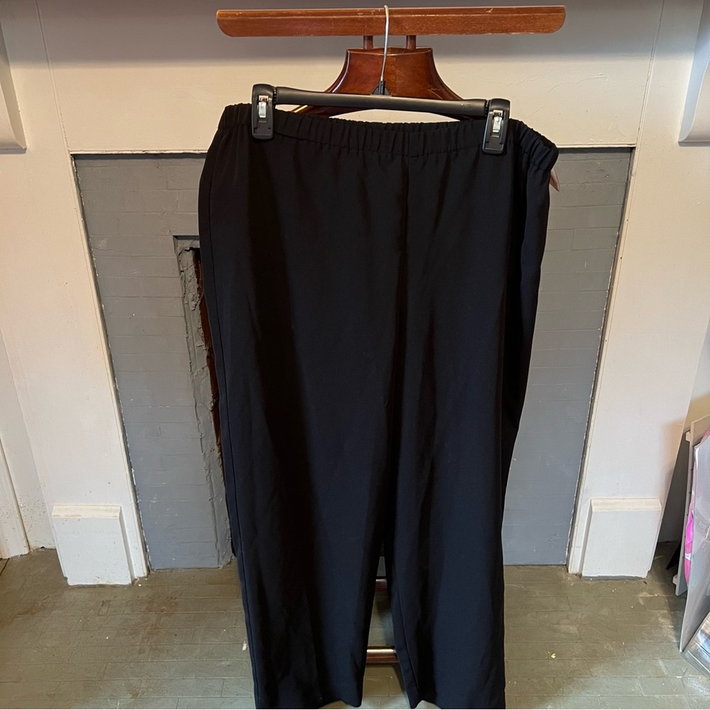 Black Elastic Waist Pants